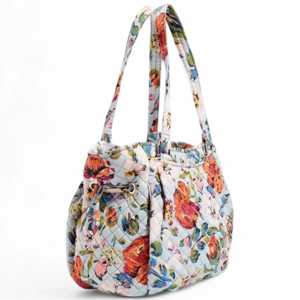 Vera Bradley Women's Cotton Glenna Satchel Purse - Picture 3 of 5